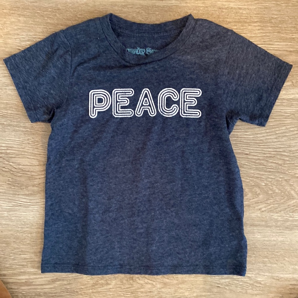 Rowdy Sprout TShirt-Peace-Size 2T